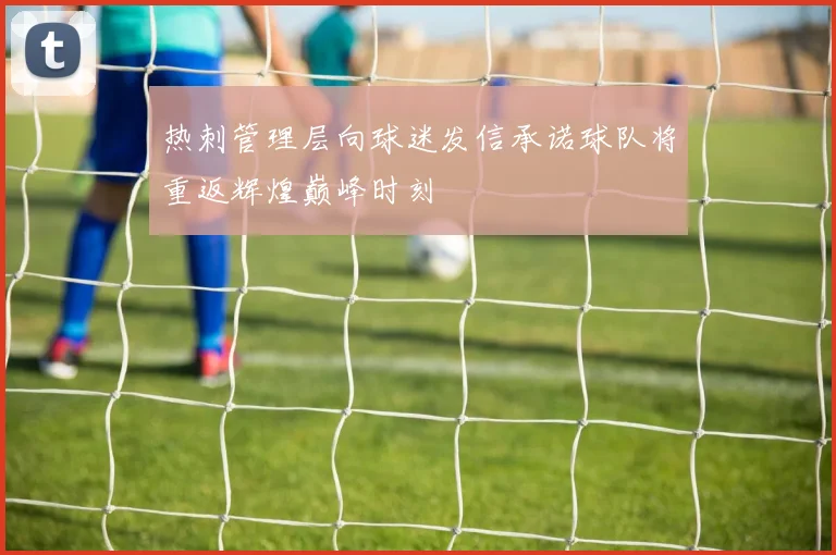 热刺管理层向球迷发信承诺球队将重返辉煌巅峰时刻